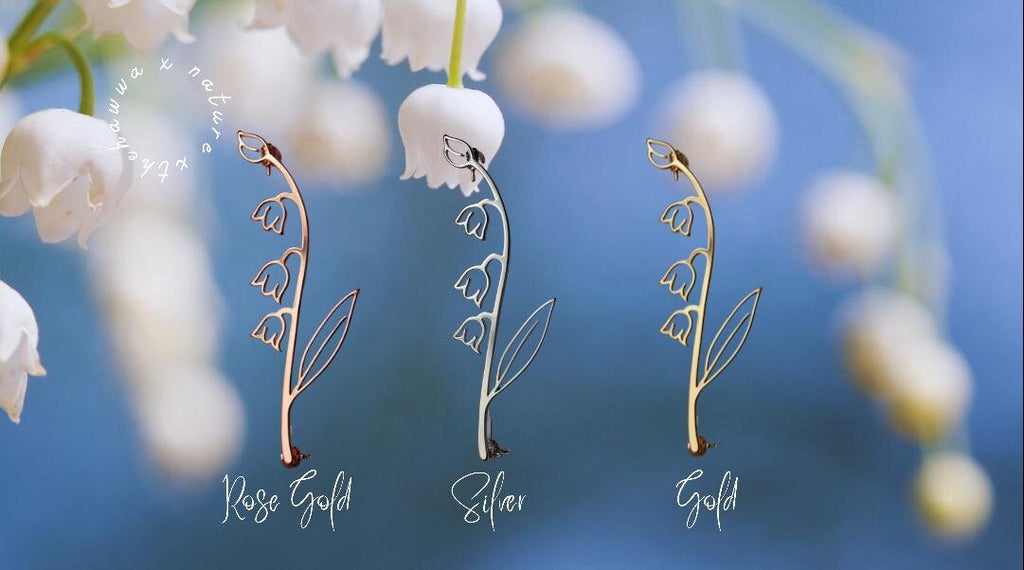 Lily of the Valley Long Brooch