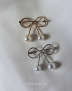 Pearl Bow Brooch