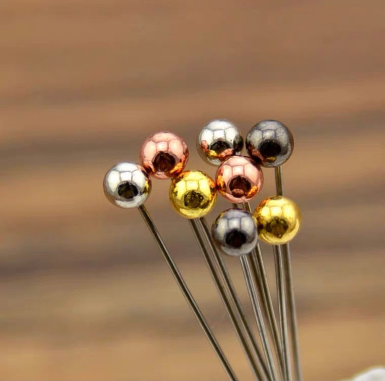 Metallic Pearl-Head Pin Kit