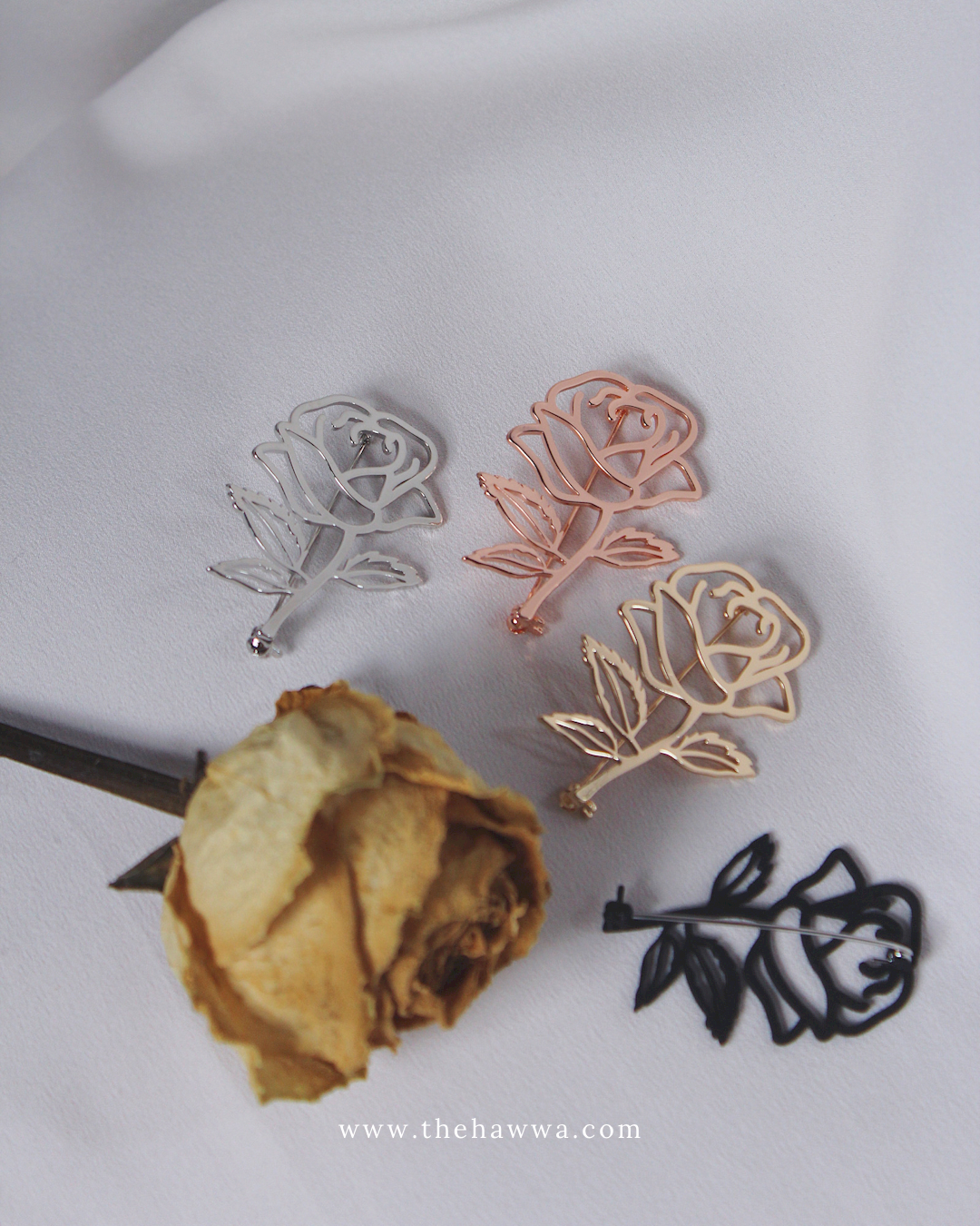 Blooming Rose Brooch
