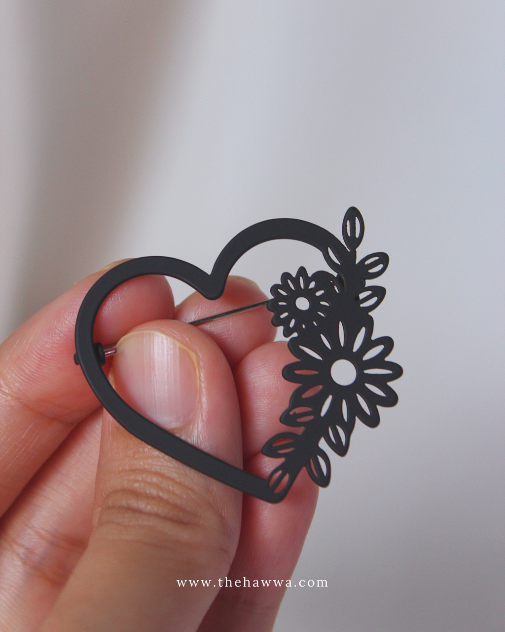 Floral Heart Brooch
