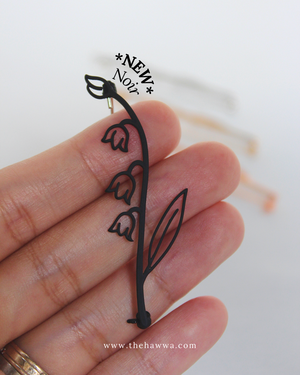 Lily of the Valley Long Brooch