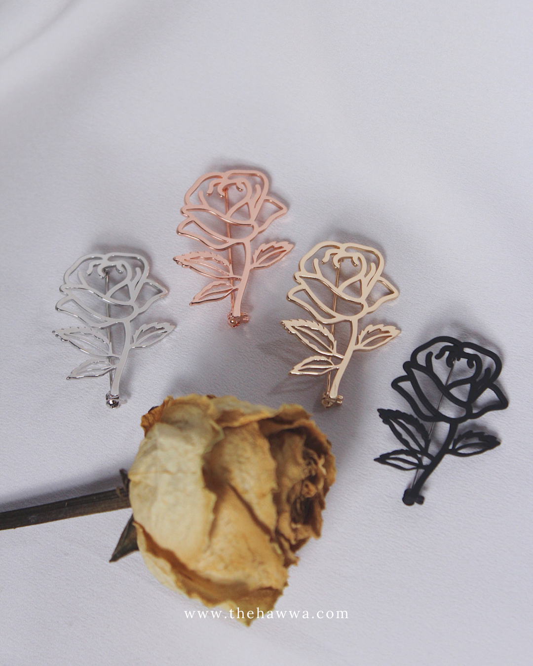 Blooming Rose Brooch