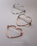 Minimalist Heart brooch